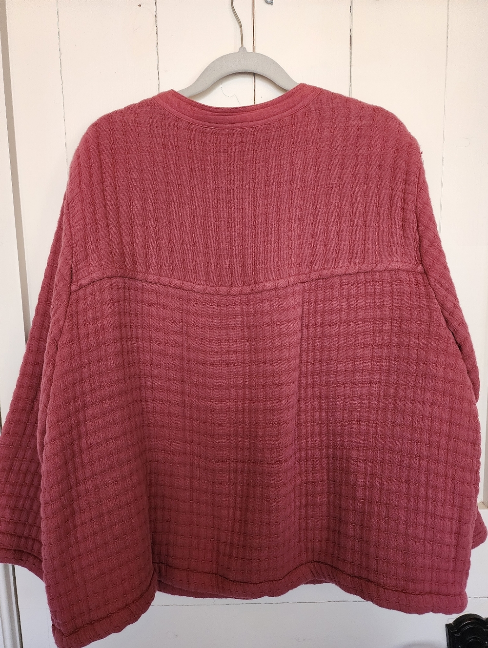 Coldwater Creek Cozy Relaxed Quilted Button-Front Women's  Jacket - Mauve 2X - Picture 4 of 5